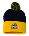Otters Winter Hat, Navy/Gold